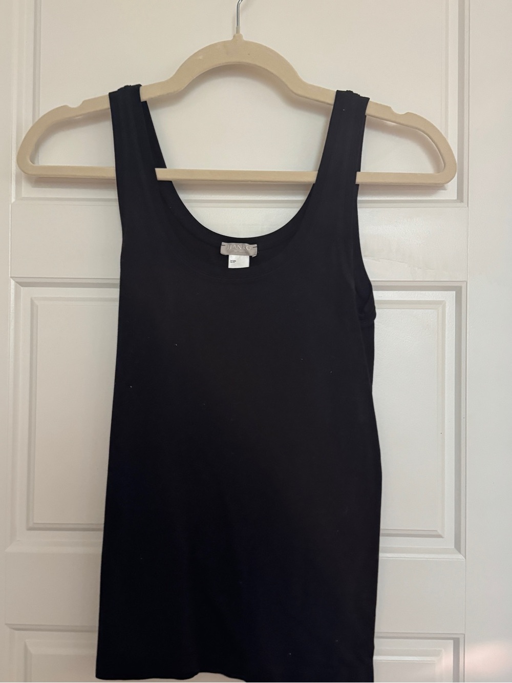 Hanro of Switzerland Camisole Tank Seamless Stretch Polyamide Womens M Black